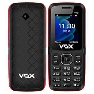 Vox V12 1.8 inch Red Multimedia Keypad Dual Sim Feature Phone, V12-RED