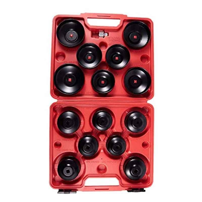 14Pc Alloy Steel Oil Filter Wrench Cap Set