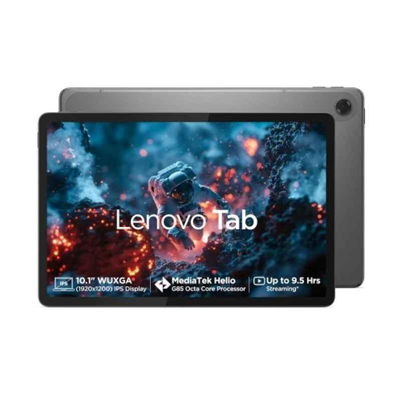 Lenovo TB311XU Metal Grey Tablet with 4GB/64GB Storage/Android 14/Dual Speaker with Dolby Atmos & 10.1 inch LCD Display, ZAEJ0041IN