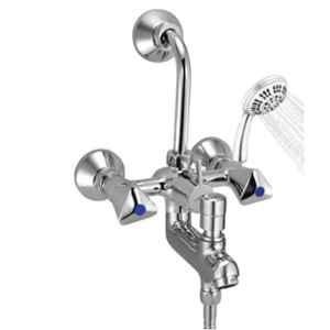 Mayur Ocich Tri Tri-0710 Brass 3 In 1 Heavy Duty Wall Mixer Set with 5-Flow Handshower