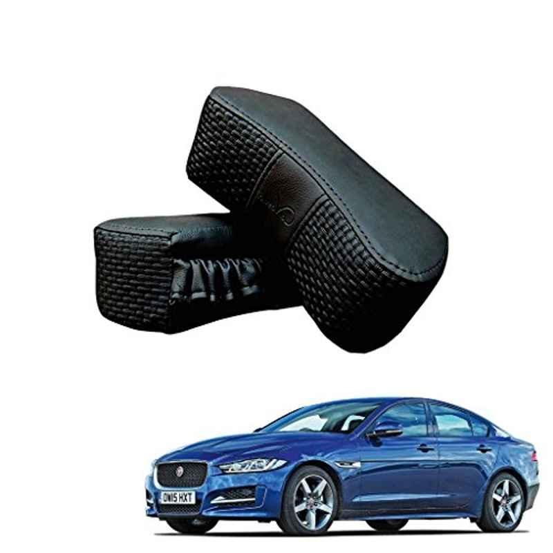Kozdiko 2 Pcs Memory Foam Black Luxurious Neck Rest Set for Jaguar XE, koz_15840