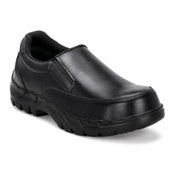 ArmaDuro Leather Steel Toe Black Safety Shoes, ADR_1030_BLACK, Size: 11