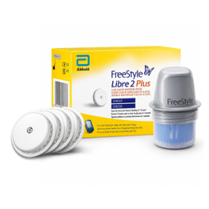 Abbott FreeStyle Libre 2 Plus 1µL Glucometer Sensor (Pack of 4)