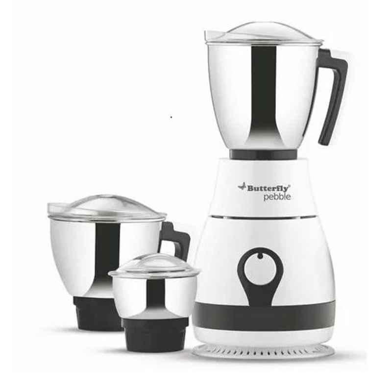 Butterfly Pebble 600W White Mixer Grinder with 3 Jars
