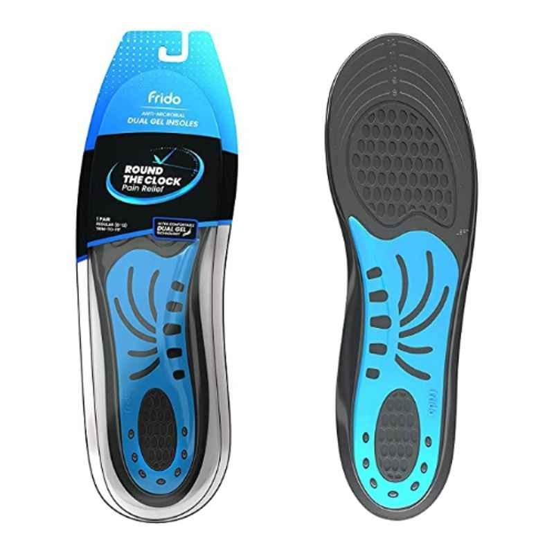 Frido W-01 Silicone Based Dual Gel Trimmable Insole, FR-INS-M-2, Size: 5