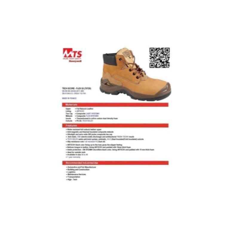 Honeywell Leather Steel Toe Safety Shoes, Size: 7