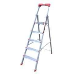 EMAC Prime 5 Step Aluminium Ladder wIth Tools Tray & 3.2 inch Wide Anti Skid Step, EMAC-PRIME-5
