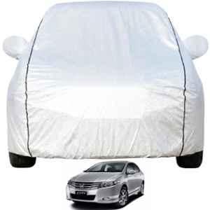 Allextreme Polyester Silver Car Cover with Mirror Pocket for Honda Honda City 2023 & 2026 Models, PV-TT015