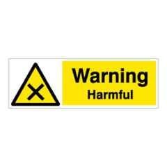 SUNSIGNS 450x150mm Vinyl & Acrylic Sandwich Warning Harmful Signage, SN0065VNLM1HPIDAL