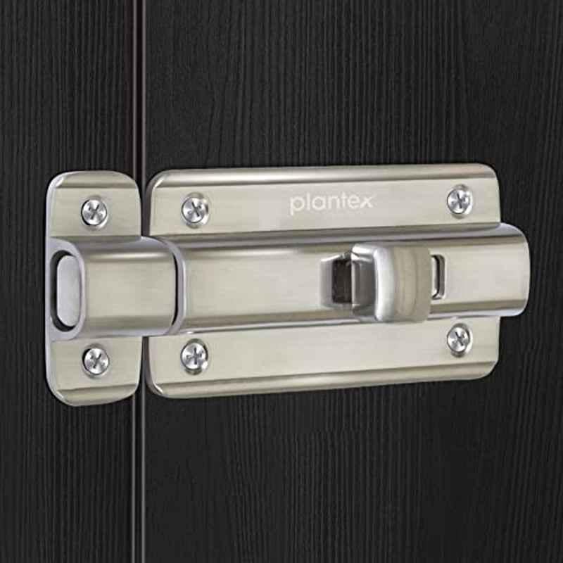 Plantex Premium Heavy Duty Door Stopper/Door Lock Latch for Home and Office Doors/Baby Latch (Pack of 10) (Matt Finish)