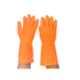 RPES 100g Orange Reusable Household Rubber Hand Gloves, (Pack of 12)