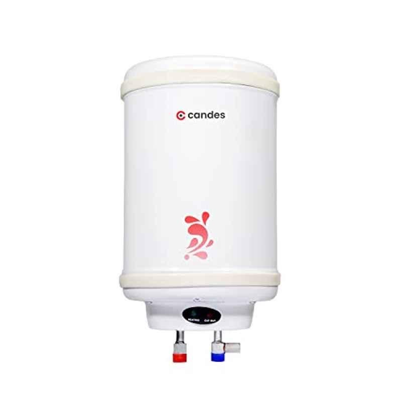 Candes Perfecto Metal 6L 2kW Ivory Storage Water Heater with Installation Kit