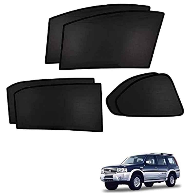 Kozdiko 4 Pcs Custom Fit Non Magnetic Curtains Mesh Car Sun Shade Set for Ford Endeavour