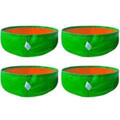 Singhal 15x9 inch 260 GSM HDPE UV Protected Plants Grow Bag for Terrace & Vegetable Gardening, GB-15x9-P4 (Pack of 4)