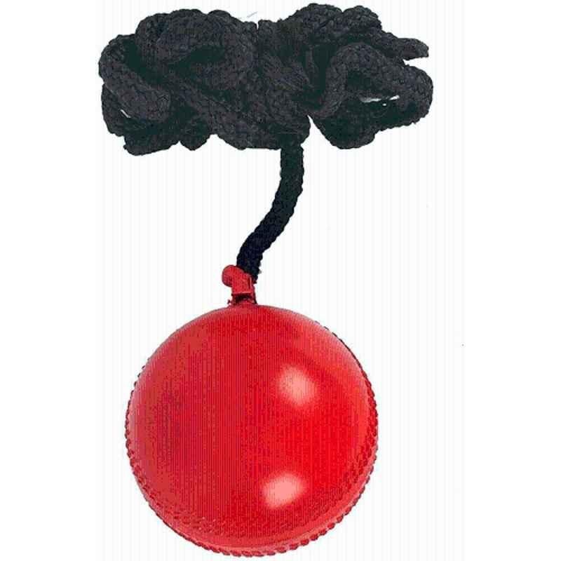 QUIT-X 7.62cm Leather Standard White Sports PVC Hanging Cricket Training Ball