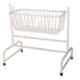 11 Enterprises 98x38x90cm White Baby Cradle