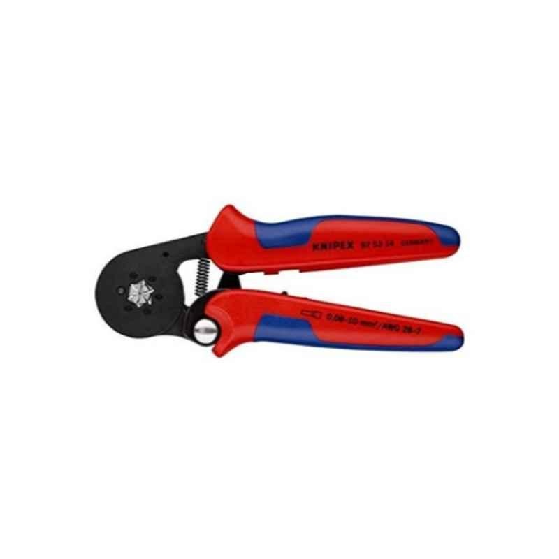 Knipex 180mm Plastic Red Self-Adjusting Crimping Plier for End Sleeves, 975314