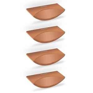 Plantex Knobs for Drawer/Rectangular Drawer Knob/Pull-Push Knobs for Kitchen/Bedroom Drawer (Pack of 4) Rose Gold