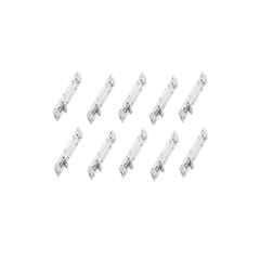 Fastgear Stainless Steel Silver Matt & Glossy Finish Push to Close Tower Bolt, FG3436 (Pack of 10)