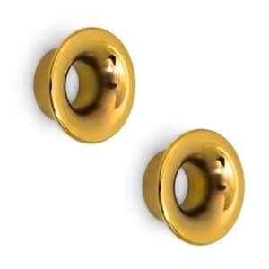 Plantex Knobs for Drawers/Drawer Knobs/Round Knobs for Cabinets/Pull-Push Knob for Kitchen/Bedroom Drawer (Pack of 2) Gold