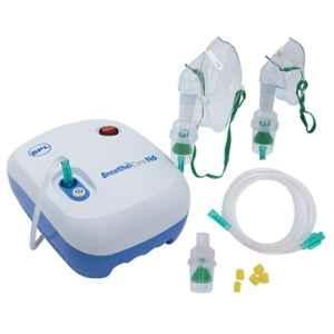 BPL Breathe Ezee N6 Low Noise White Compressor Nebuliser Machine Kit for Child & Adult