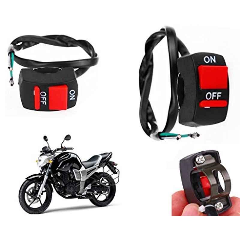 Auto Pearl 7/8 inch 12V Bike Fog Light Handle Bar Switch for Yamaha FZ16