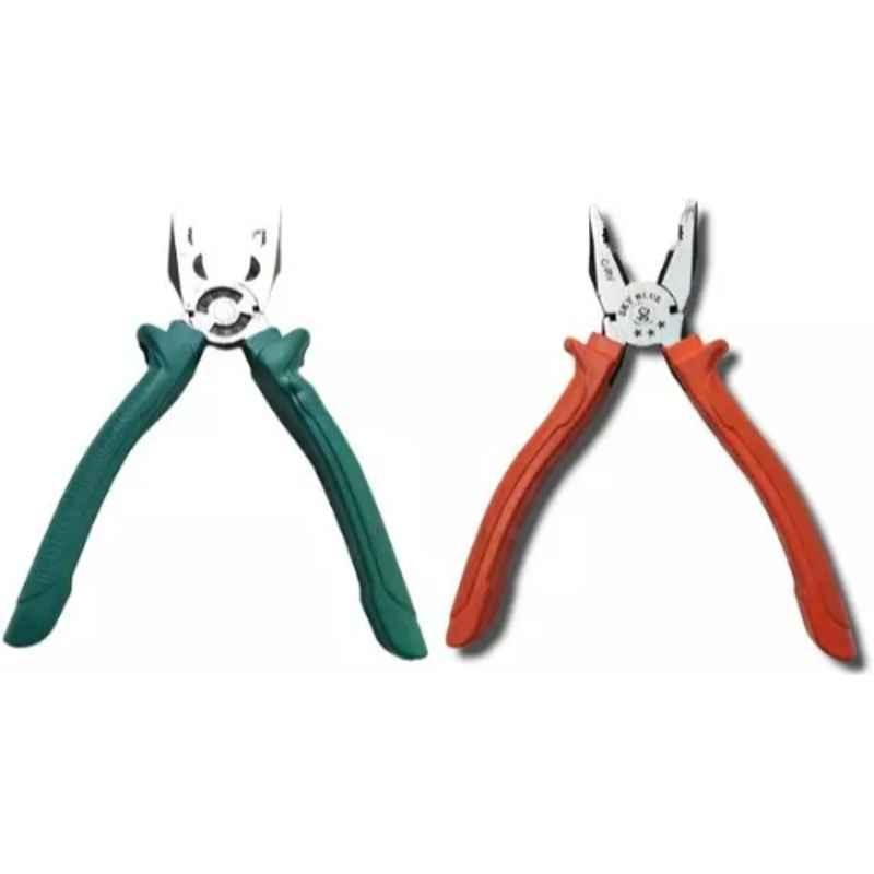 Sky Blue 2 Pcs 7.8 inch Lineman Plier Combo, SBE_PLIER_COMBO_MOD_01241