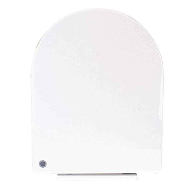Elegant Casa 43.5x33.5 White Slow Fall U-Shaped Seat Cover with Adjustable Hinges, A-3