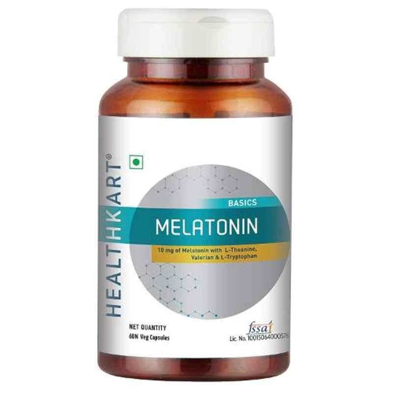 Healthkart 60 Pcs Melatonin Veg Capsules, HNUT14444-01