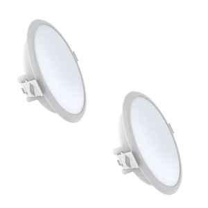 Fybros Cube 15W Polycarbonate Natural White Round Sleek LED Panel Light, FLS5170B (Pack of 2)