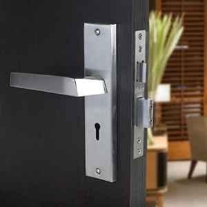 Voltizi Sana 8 inch Stainless Steel Matt Finish Key Plate Mortise Door Lock Handle Set with 3 Keys