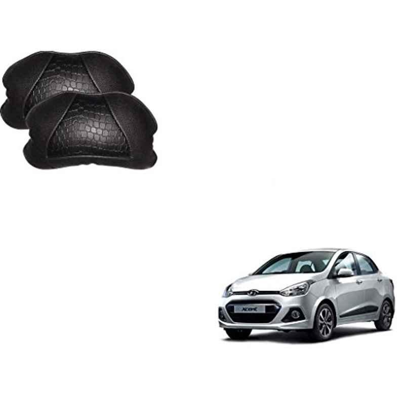 Kozdiko 2 Pcs Memory Foam Black Neck Rest Cushion Pillow Set for Hyundai Xcent