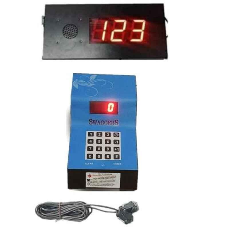 Swaggers Blue Standard 230V AC Voice Calling Token Display System