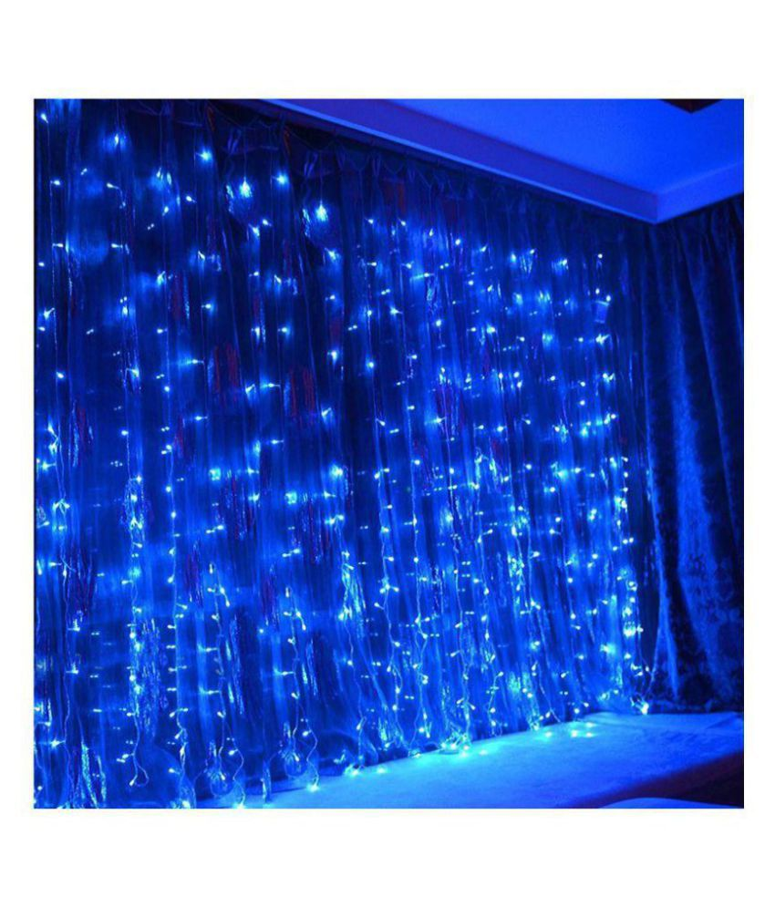 Buy Ever Forever 10x10Ft Blue Colour Waterfall Style LED Curtain ...
