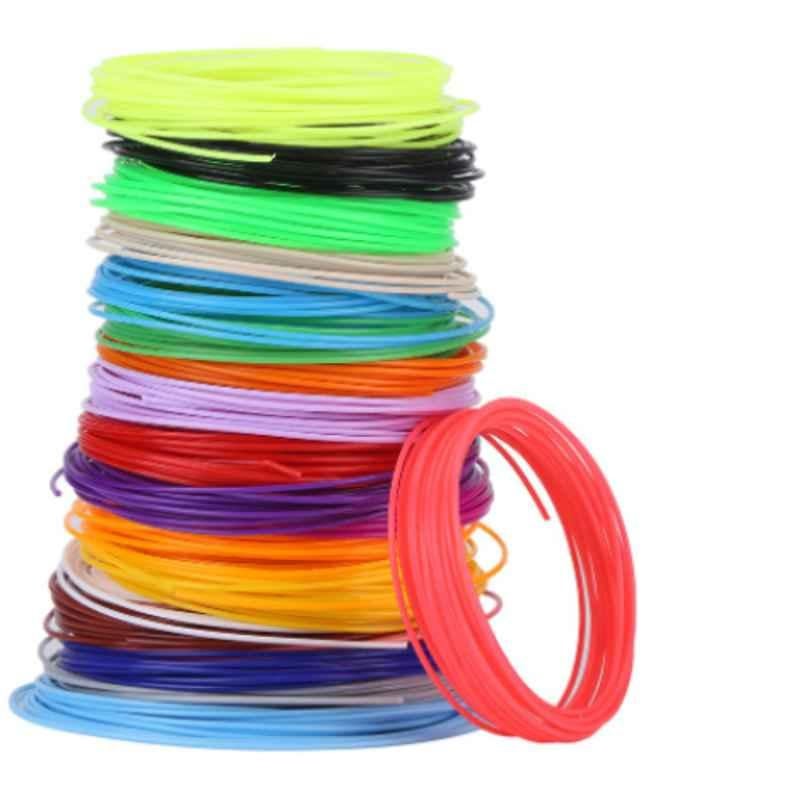Sunlu 1.75mm 10m PCL Multicolour Filament for 3D Printing, SUNLU-PCL-10M-10CLR (Pack of 10)