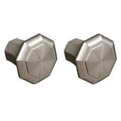 Plantex Knobs for Drawer/Octagon Shape Drawer Knobs/Knobs for Cabinets/Pull-Push Knobs for Kitchen/Bedroom Drawer (Pack of 2) DTK-302, Satin