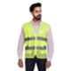 ReflectoSafe Luster High Visibility Reflective Adjustable Green Polyester Safety Jacket, Size: L (Pack of 5)