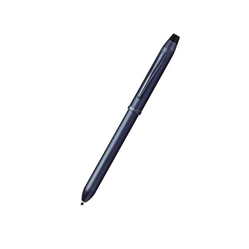 Cross Tech3 Plus  Black Ink Dark Blue PVD Finish Multifunction Pen with 1 Pc Black Refill & 3 Writing Tips Set, AT0090-25