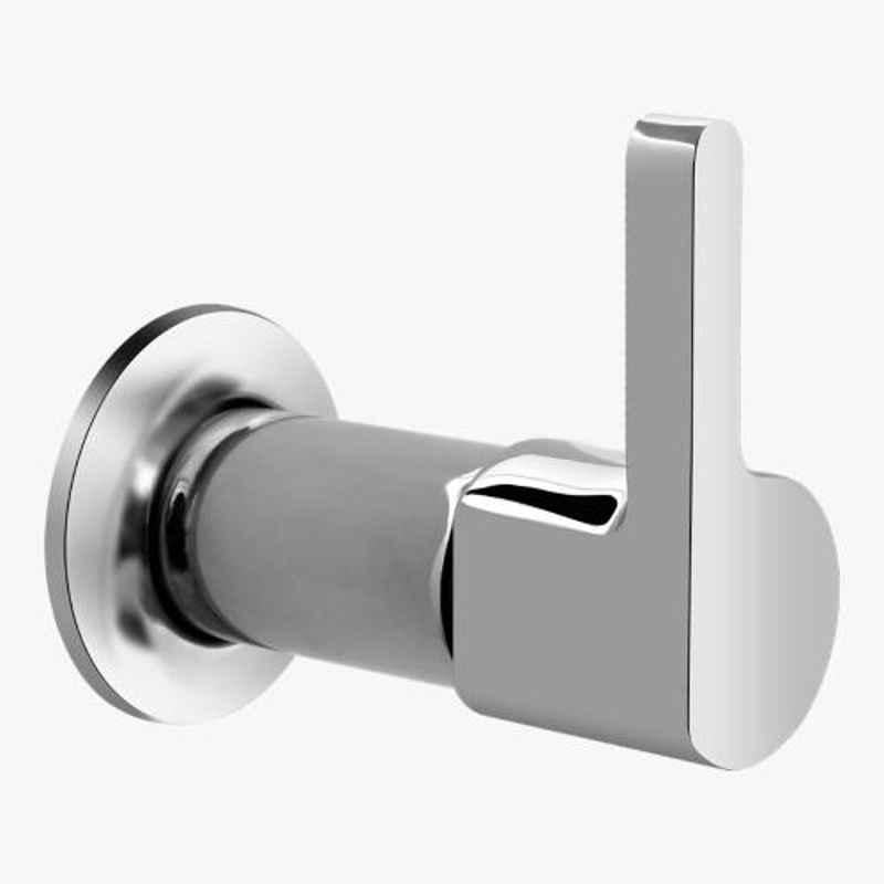 Kerovit Cross Silver Chrome Finish Concealed Stop Cock Trims, KB1611032