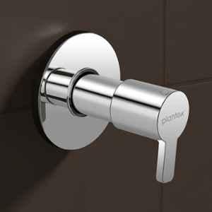 Plantex 25mm Pure Brass Flush Valve for Toilet with Brass Wall Flange & Teflon Tape-7 Year Warranty/Angle Cocke for Bathroom (FLO-820-Chrome)
