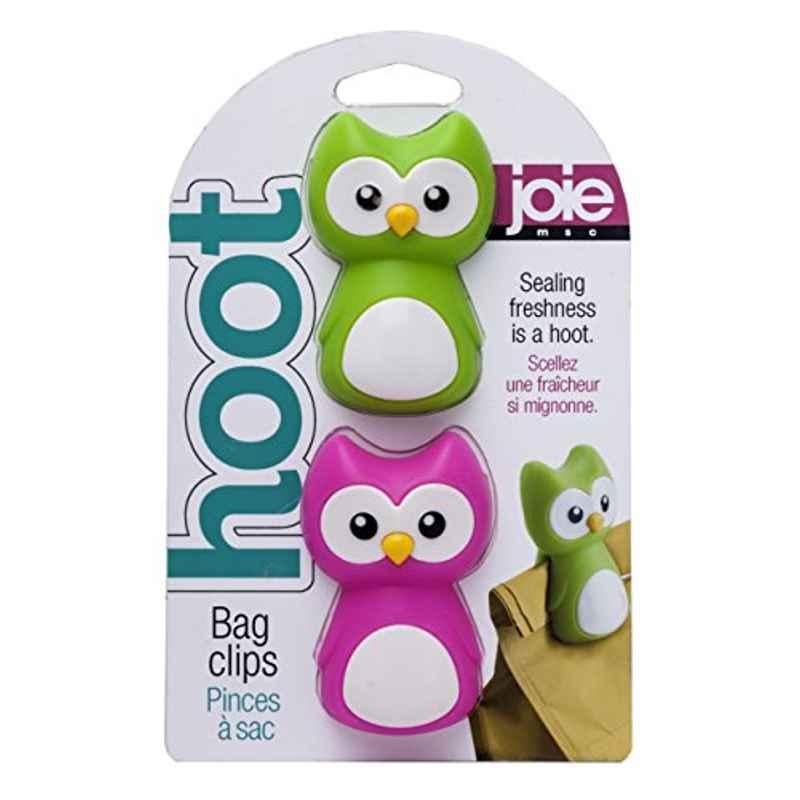 MSC International 2Pcs Silicone Assorted Owl Bag Clip Set, 10117