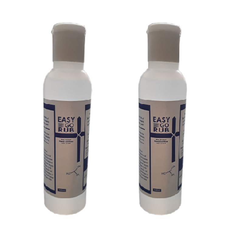 Easy Go Rub 100ml 75% Isopropyl Alcohol (IPA) Gel Based Hand Sanitizer (Pack of 2)