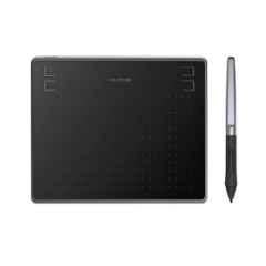 Huion HS64 6.3x4 inch Black Graphics Pen Tablet with 8192 Pressure Level & with 4 Press Keys Support