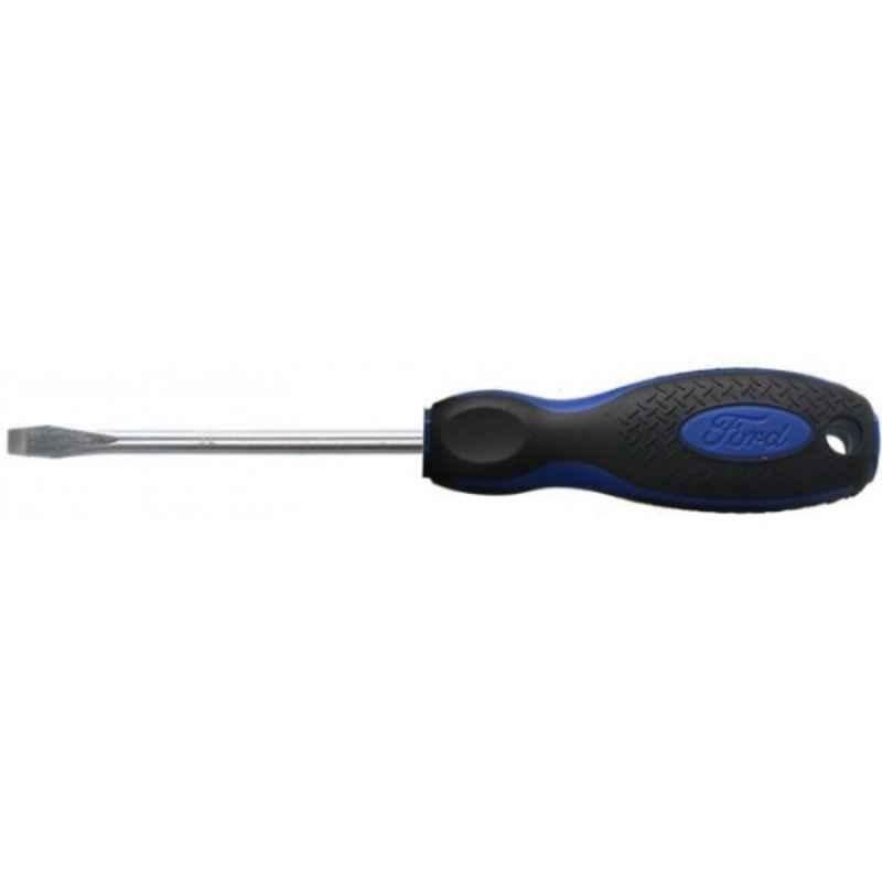 Ford 5x150mm S2 Steel Flat Screwdriver with Slotted Magnetic Tip & Rubber Grip Handle, FHT-C-0016