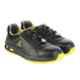 Liberty Warrior Envy Earth Leather Steel Toe Double Density Black & Yellow Work Safety Shoes, Size: 10