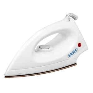 Airdec Glory 1000W White Dry Iron with Quick Heat Technology, Non-Stick Golden Soleplate & 360 degree Swivel Cord