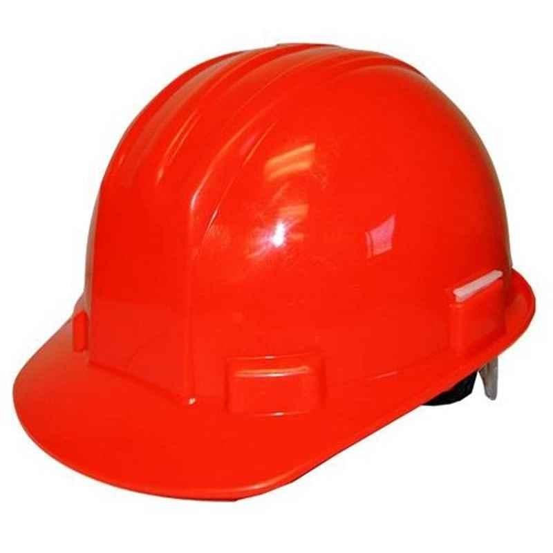 Bodytech Plastic Red Ratchet Safety Helmet