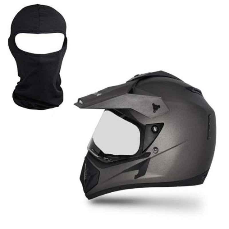 Vegaull Anthracite Single Visor Motorsports Helmet