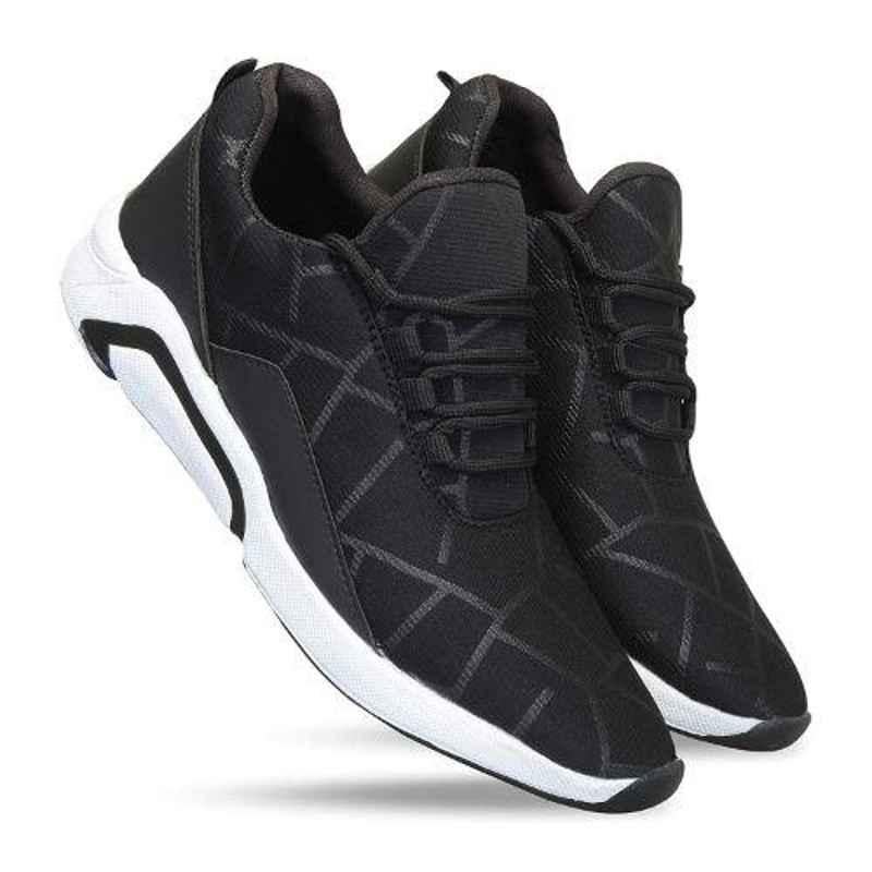 Mr Chief 2023 Black Smart Sports Running Shoes, Size: 7