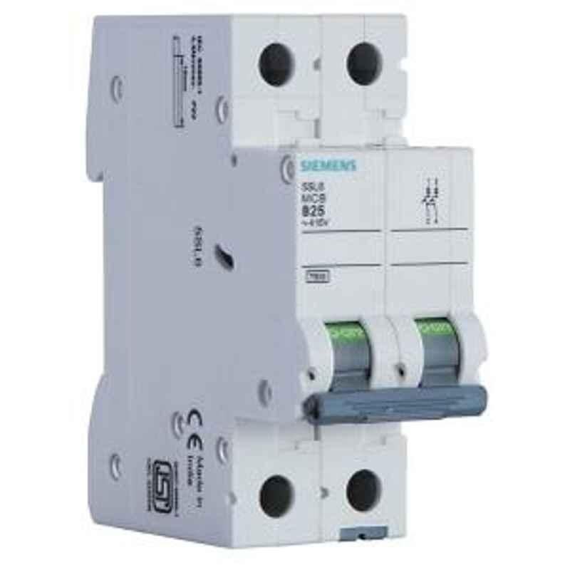 Siemens 5SL62257RC 25 A Two Pole MCB